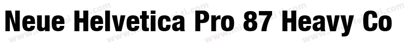 Neue Helvetica Pro 87 Heavy Condens字体转换
